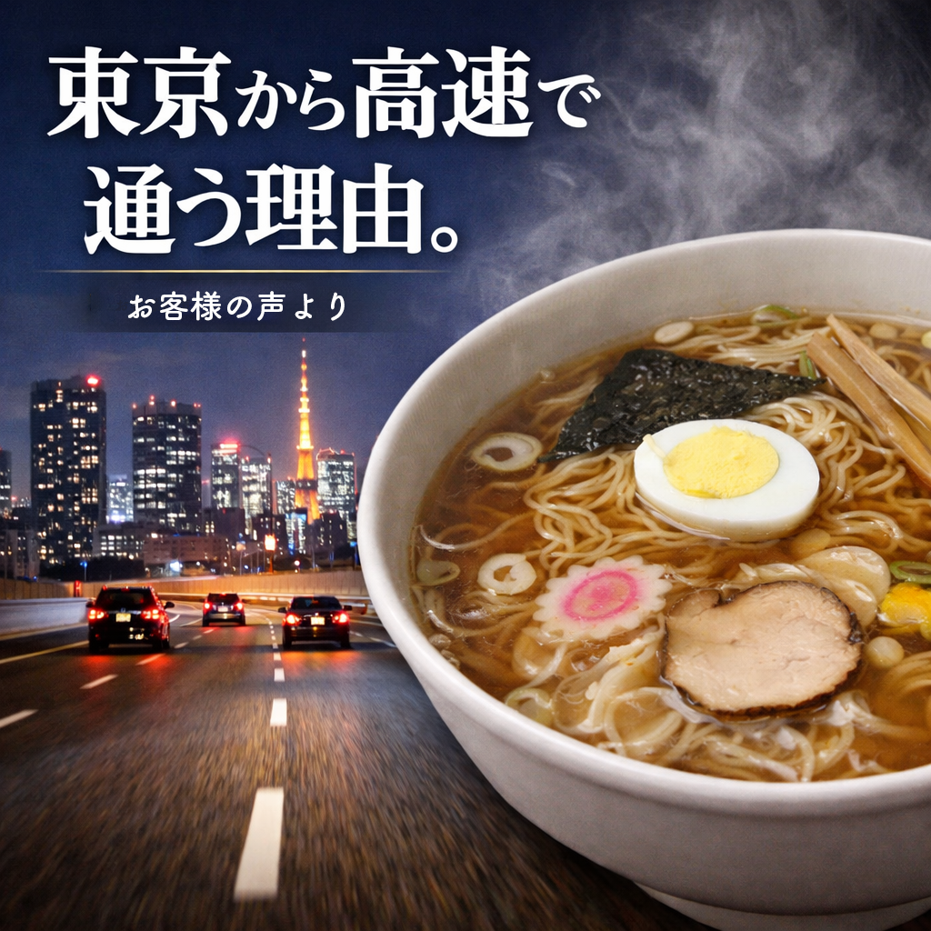 東京から高速で通う理由。