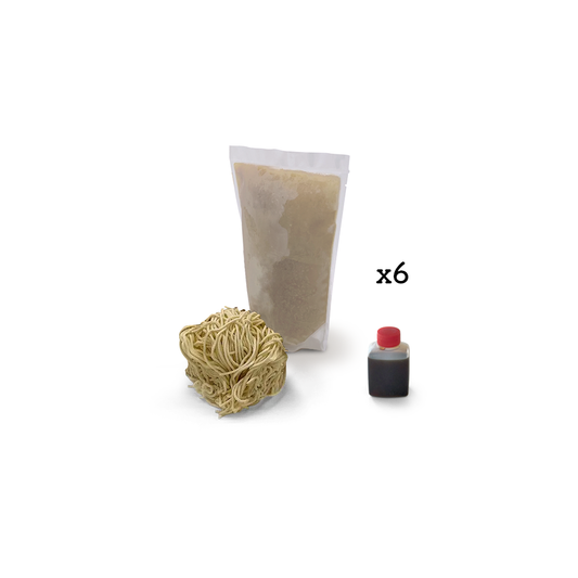 【食べ切りパック】中華そば（6食分）醤油後入スープ-いきなり定期便