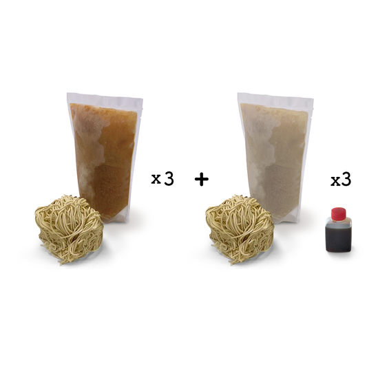 【食べ切りパック】中華そば（6食分）通常&醤油後入スープ-いきなり定期便